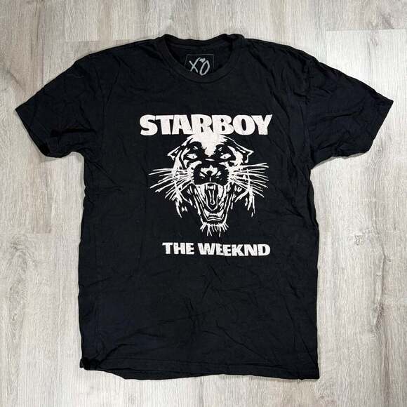 The Weeknd Other - Mens The Weeknd XO Starboy Panther Graphic T-Shirt Medium